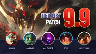 LoL Tier List Patch 9.9 by Mobalytics (New Scuttle and its Effect on the Meta)