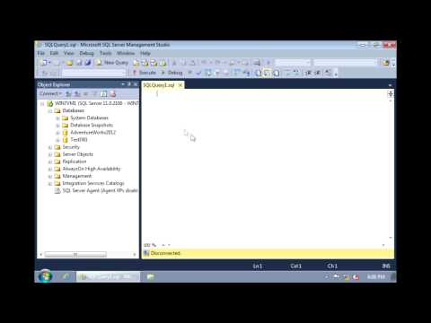 SQL Server 2012 - Creating a database SQL Server 2012 - Creating a database