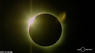 Moment of totality for solar eclipse in Micronesia