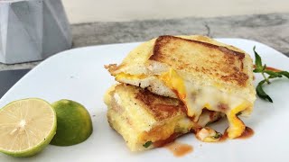 Omelette sandwich | French toast sandwich recipe | egg sandwich hack |Cheese egg toast sandwich