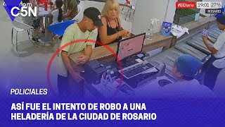 Quiso ROBAR una HELADERÍA con un ARMA DE JUGUETE y fue REDUCIDO por una EMPLEADA