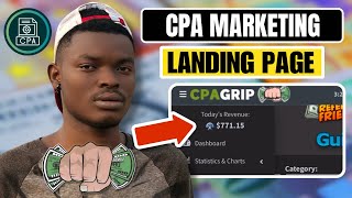 CPA Marketing: How to Create Landing Page For Self Clicking - $700/Day Strategy