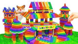 DIY - Build LEGO Ideas Oraculum Temple For Hamster With Magnetic Balls (Satisfying) - Magnetic Balls