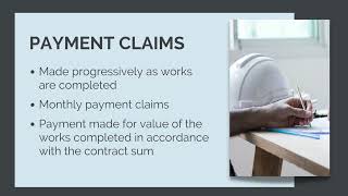 Payment - Construction Contracts