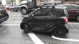 Shaquille O'Neal seen driving a smart car around NYC!!