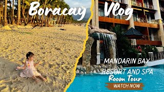 Boracay Day 1: Mandarin Bay Resort And Spa Room Tour with balcony and pool view.