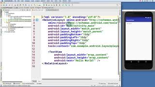 Android Tutorials by JavaCourseDrive - Visual Layout Editor Exercise Android Studio