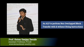 An ALP to perform Non Overlap Block Transfer by Prof. Ketan Sanjay Desale, PCCOE