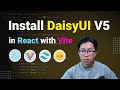 Learn How to Install and Use DaisyUI v5 with React and Vite – Perfect for Beginners in 2025!