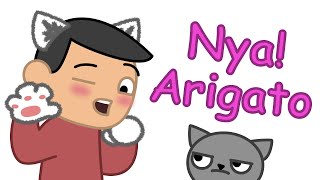 😼 Nya! arigato - Tiktok challenge (Cartoon Animation) #shorts #cartoon #animation #funny