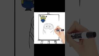 How to draw Minion Bob! Minions! #shorts