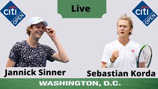 Jannick Sinner vs Sebastian Korda Live Stream Citi Open ATP 500