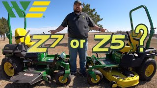 Should you buy a John Deere Z500 Series or Z700 Series Zero Turn Mower?