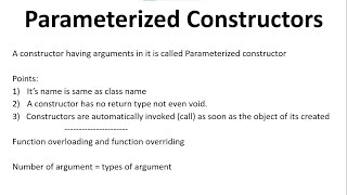 Parameterized Constructor In Java In Hindi | Parameterized Constructor Program | Technical Icode