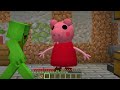 jj and mikey escape from scary peppa pig in minecraft maizen