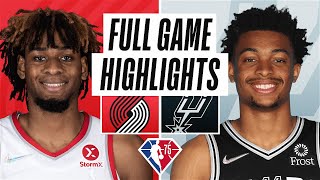 TRAIL BLAZERS at SPURS | FULL GAME HIGHLIGHTS | April 3, 2022