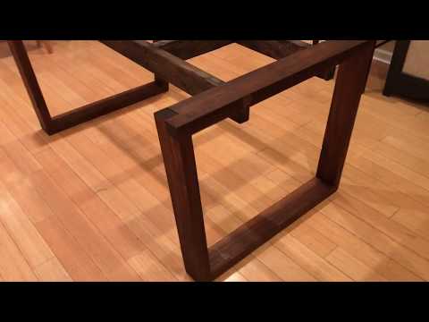 Walnut Dining Table Part 1: The legs and base. Walnut Dining Table Part 1: The legs and base.