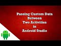 Pass Custom object between two activities in android studio