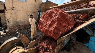 EXTREME JAM! ⚠️ This Massive Boulder Nearly Broke the Machine!