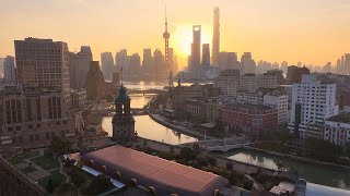 57SC 空拍 Mavic 3 Pro 上海一鏡到底跨越蘇州河一覽東方明珠 / Shanghai One Take Mavic 3 Pro