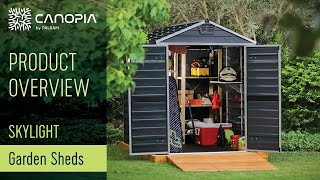 Skylight Shed Kit - Best Storage Solution for Your Garden | Canopia by Palram