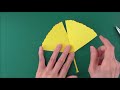 origami ginkgo leaves how to cut ginkgo leaves 折り紙 イチョウの葉 簡単な切り方