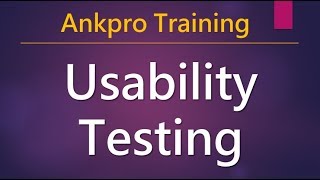 Manual testing 21 - What is Usability testing? How to do usability testing? Why usability testing?