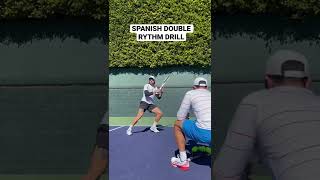 Spanish double rythm footwork drill with Coach Brian Dabul / ATP tennis training