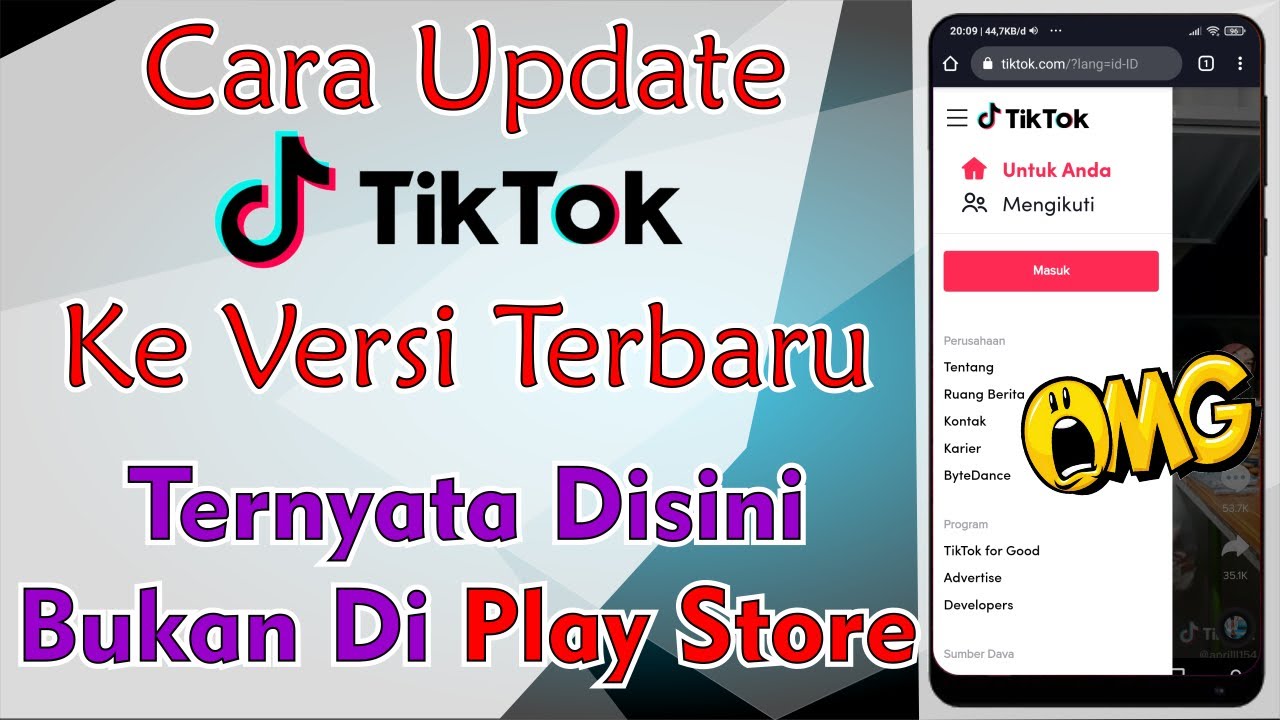 Cara Update Tiktok Ke Versi Terbaru