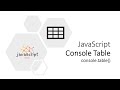 advanced console.table in javascript with all real time use cases