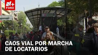 Manifestantes marchan rumbo a la Sedeco; estas son las alternativas viales - Las Noticias