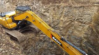 SANY Excavator amazing 100ft deep well digging