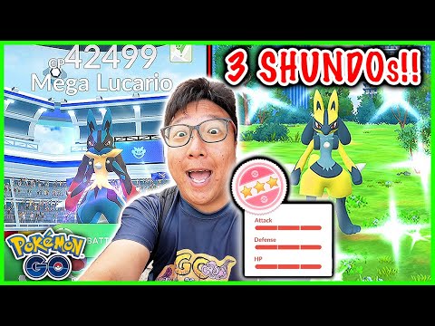 3 SHUNDO Lucario caught on Mega Lucario Raid Day in Toronto, Canada – Pokemon GO