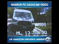 Warren Police release dashcam video of Amazon Driver's arrest