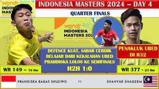 PRAHDISKA BAGAS SHUJIWO (INA) VS SHAHYAR SHAQEEM (MAS) || INDONEIS MASTERS II 2024 MS QUARTERFINALS