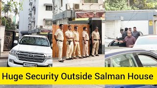 Salman Khan Leaves From Home With Huge Security After Gun Fire Outside His Galax