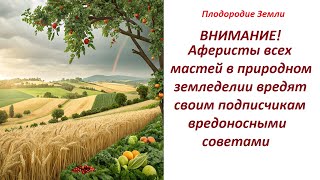 Осторожно! Природное или регенеративное земледелие - это зона комфорта для аферистов всех мастей№695