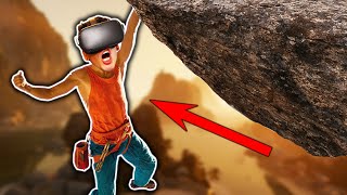 Rock Climbing in VR is TERRIFYING! (The Climb)