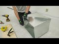 quickly make a sheet metal plenum at the job site measure cut bend seal mount