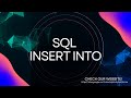 SQL INSERT INTO Statement Explained | How to Add Data to a Table