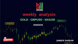 باشترین دەرفەتەکانی شیکاری هونەری هەفتەی 2025/2/23 GOLD - GBPUSD - NAS100