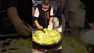 Crispy oyster pancakes are popular in Taiwan!