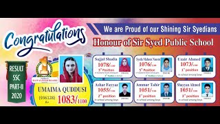 1st Position in Rawalpindi Board || SSC Part-II || Glorious Results|| 1083 || Sir Syed Public School