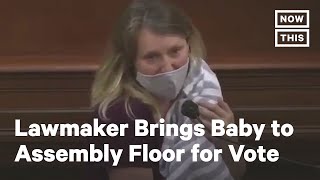 Lawmaker Brings Baby to Assembly Floor After Being Denied Remote Vote | NowThis