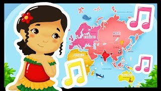 Les pays du monde audio - Chansons pour chanter dans les écoles