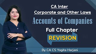 CA Inter |Corporate and Other Laws| Accounts of Companies | Revision |Amendments in Description