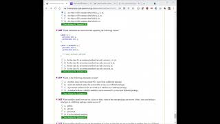 Daniel Liang Java Chapter 11 Multiple Choice Questions Part 2