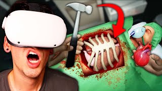 I DID SURGERY IN VR. (Surgeon Simulator: ER)