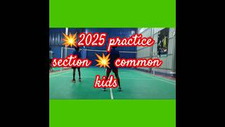 👭 Badminton kids 2025 🤼‍♀️ Girls practice section twinskinggirl badminton