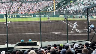 1回表　川原(大阪桐蔭) vs 片井(二松学舎大付)